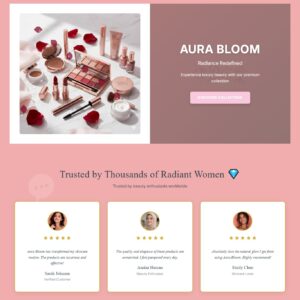 Premium Shopify storefront built by Viral Spark for targeted Facebook ad campaigns